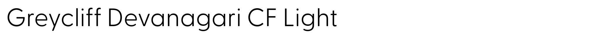 Greycliff Devanagari CF Light image